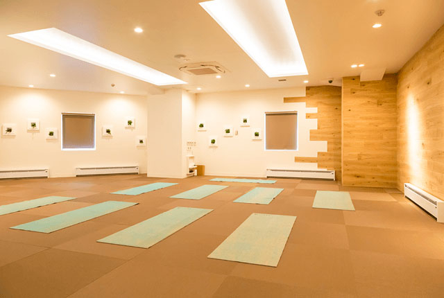 Hot yoga studio, Tokyo
